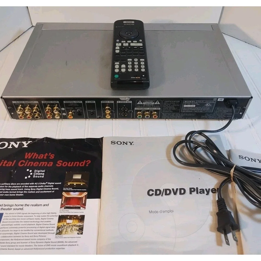 Sony DVP-S570D CD/DVD Player - With Remote - Tested & Works ✅✅